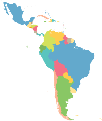 Carribean-South-America-Map
