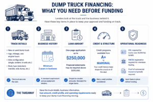 Dump Truck Financing - What you need before funding