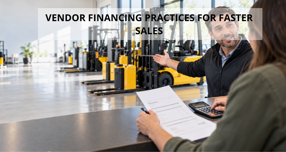 equipment vendor financing best practices